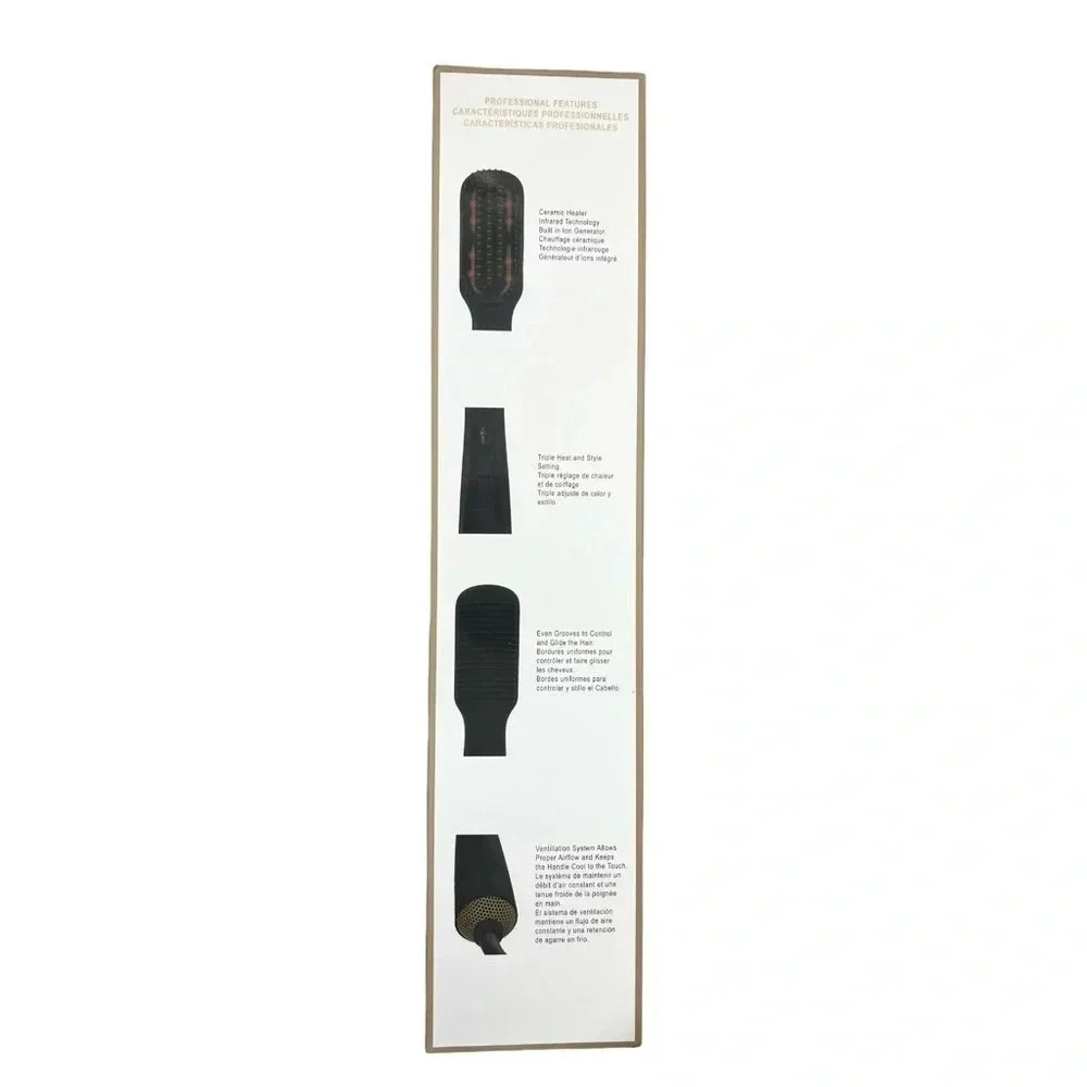 Triple Style Heated Brush 3 in 1 Styler + Dryer NEW and SEALED. - Picture 7 of 9